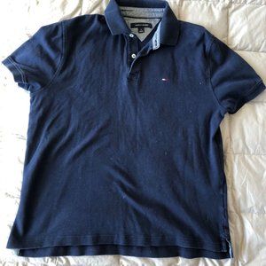 Tommy Hilfiger Dark Blue Short Sleeves T-Shirt (with collar) Medium